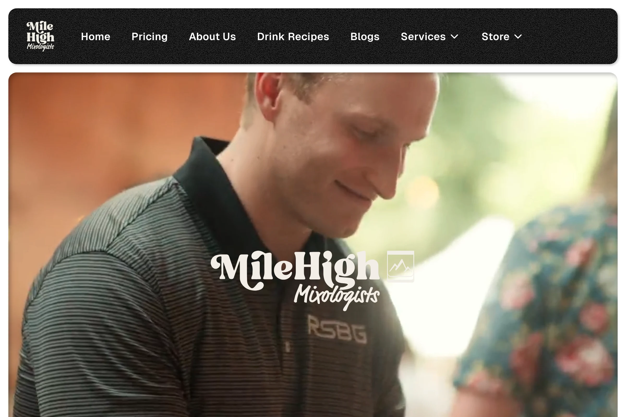 Mile High Mixologists website